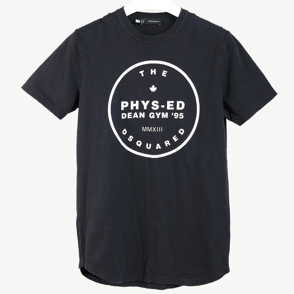 Dsquared2 2013 Phys-Ed Dean Gym '95 Black Cotton Tee